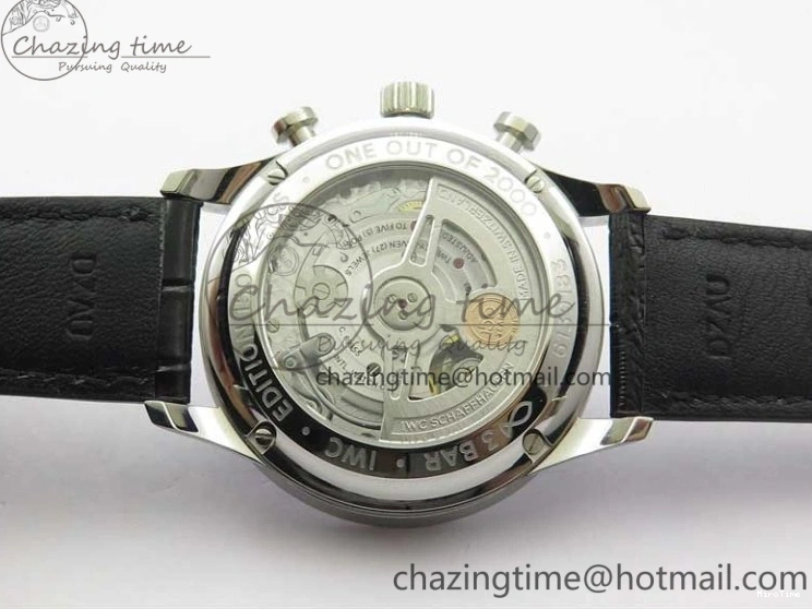 MIROTIME 0307 SunProtective Portugieser Chronograph Edition 150 Years IW371601 ZF 1:1 Best Edition Blue Dial on Black Leather Strap A7750 (Slim Movement) 7137